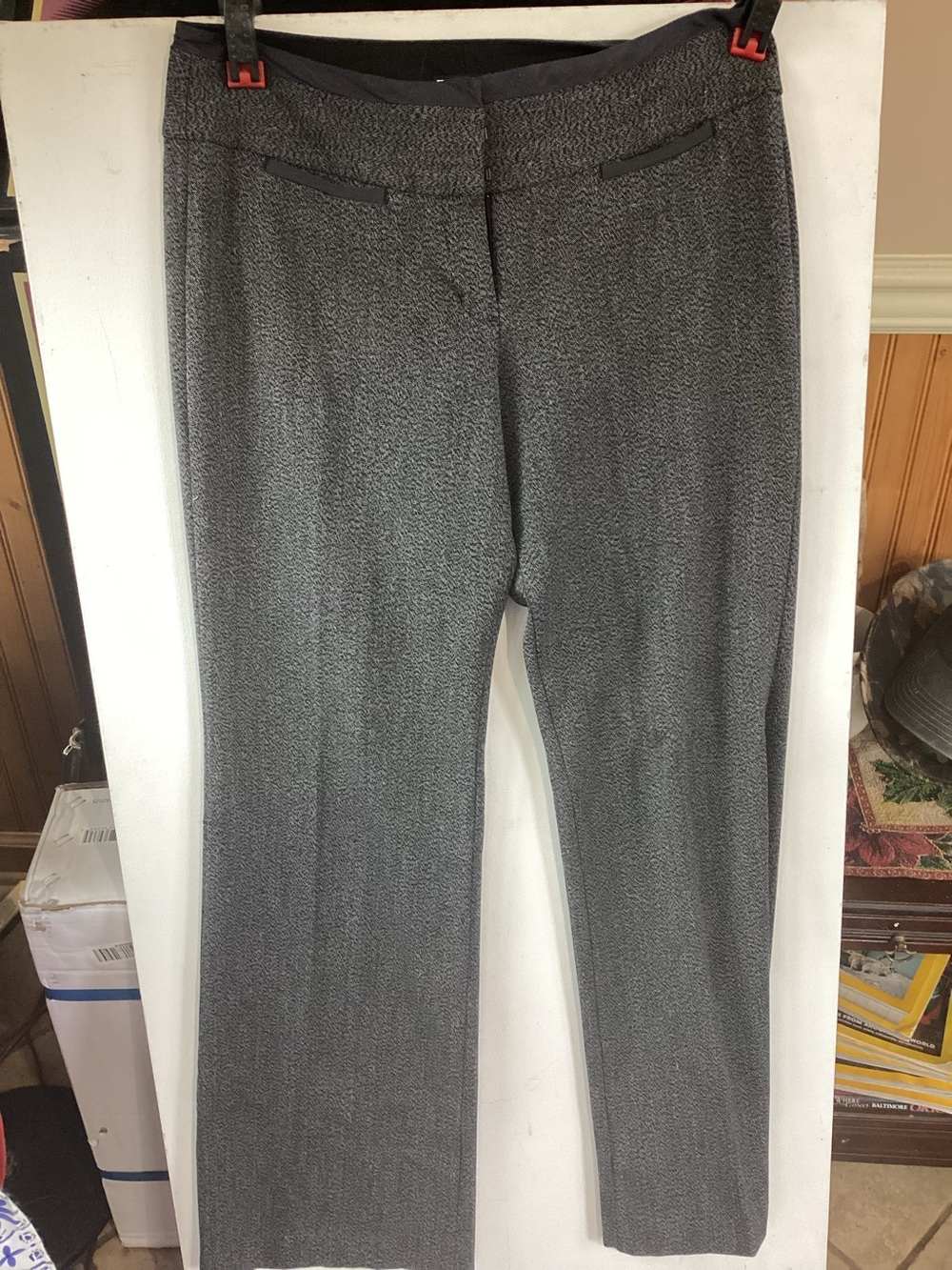 Express Women's Gray Straight-Leg Dress Trousers Express size 6